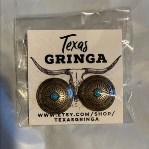 Texas Gringa Turquoise Stud Earrings
